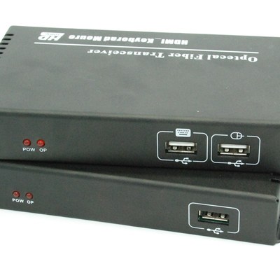极速KVM高清f光端机 VGA带USB/键盘/鼠标/音频KVM光纤延长器 VGA