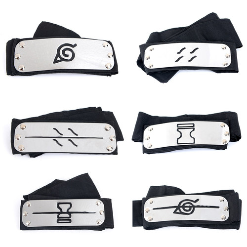 新品Anime Headband Uzumaki Kakash Forehead FashioTnable Guar