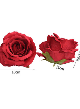 极速NEW 510pcs 10cm Artificial FloDwers Head Silk Rose Flowe