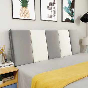 极速新品厂销床头板软包双人大靠背自粘H榻榻米无床头靠枕布艺床