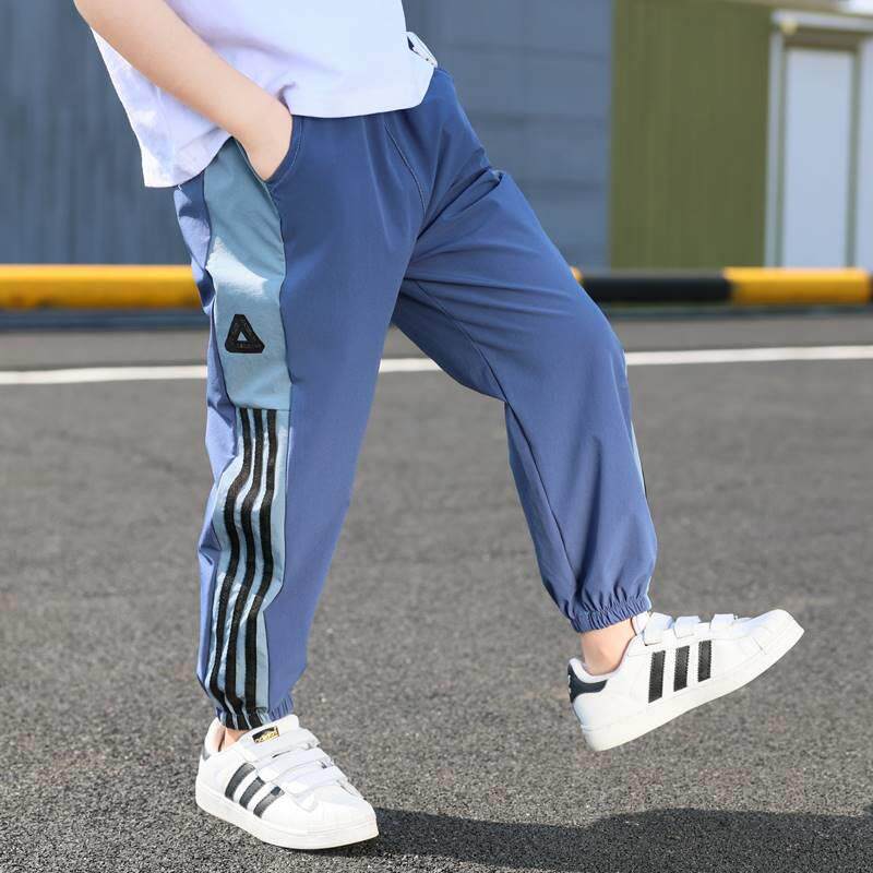 极速童.装男童夏装裤子防蚊裤2023新款K儿童夏款中大童薄款夏季运