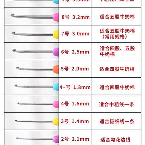 新品牌软柄c钩针包潮州前陇编织钩织套装工具玩偶毛线勾针手柄弯