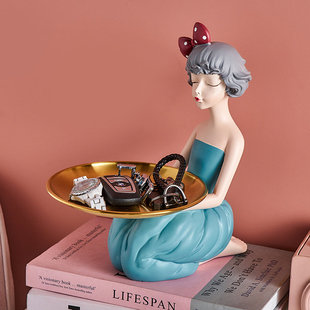 极速Keys Holder Tray Decoration Living Room Fruit VTray Artw