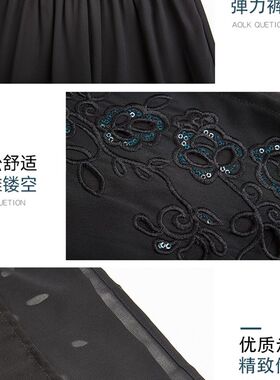 新品中年妈妈裤子春秋薄款中老年女装阔腿裤M春夏装奶奶宽松夏天