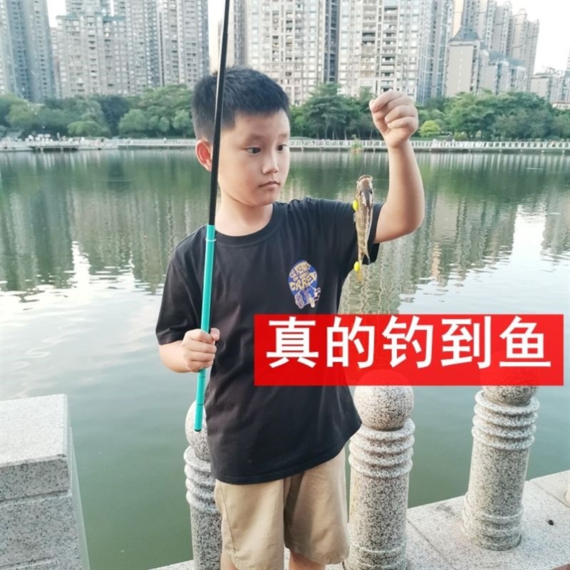 极速新款短节钓竿儿童鱼竿路亚小物抛竿初学者P迷你海杆超细溪流