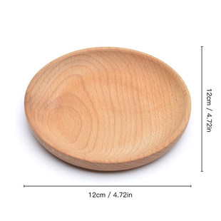 新品Wood Serving Plate Wooden Round Serving TrayT Eco-friend