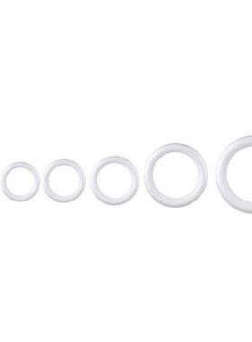 极速6pcs White Foam Wreath Rings StyrHofoam Circles Modellin