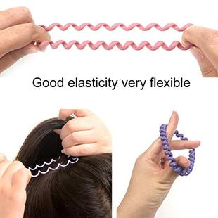 sHair Ties Matte 10pcs Colorful Spiral Inch 极速TUUXI 2.16