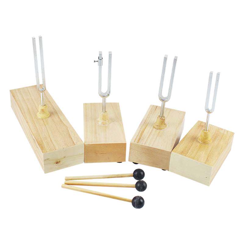 极速音叉512HZ 256HZ w共振440HZ教学音叉木质音箱演示声音的共鸣