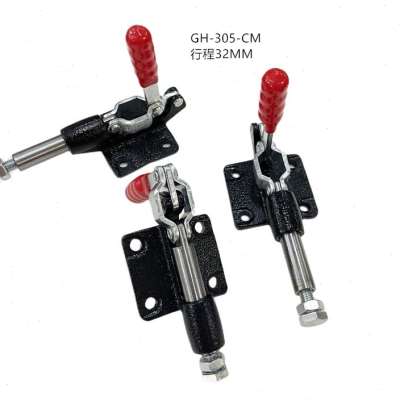 极速手工快速焊接固定雕刻机夹具夹紧器水平门扣推拉X式手用工装