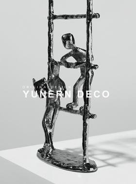 极速现代艺术摆件简约家居软装饰品创意个性人物雕塑Y样板间桌面