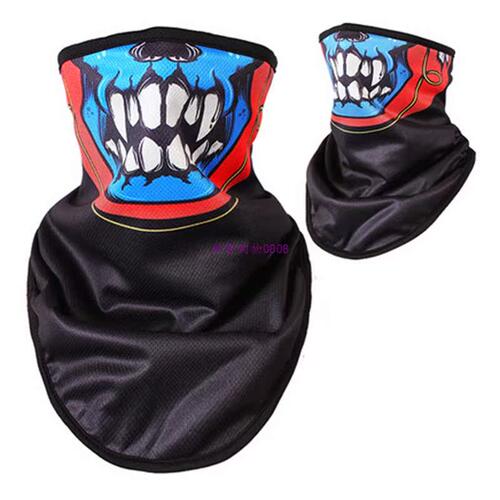 极速Skull Mask Bandana Bike Bicycle Cycling Helmet NecZk Fac