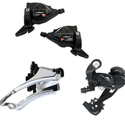 极速自行车变速套件指拨套装公路折叠车后拨链器前拨2Y7速变速器