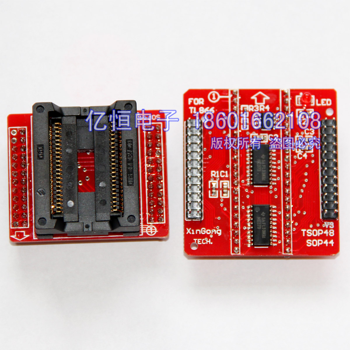 TL866CS TL866A编程器SOP44转DIP40 PSOP 转换座Z烧录座适配器