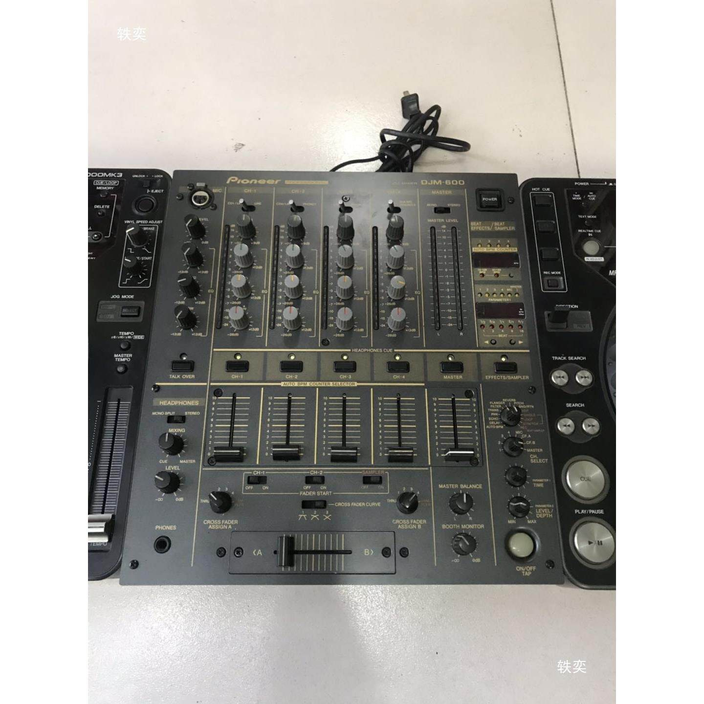 1000Mk3打碟机 600混音台 黑色套装 主播直播 成色新