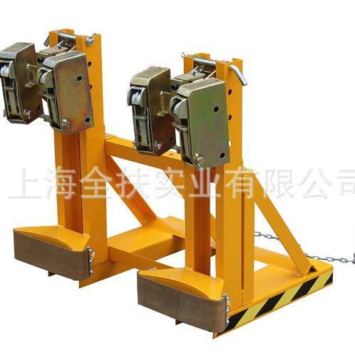 供应油桶夹具 重型双桶夹具 重型双鹰嘴双桶夹配合叉车使用的夹具