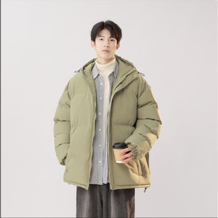 男士 保罗秋冬季 羽绒棉衣连帽情侣棉服潮牌痞帅加厚宽松外套
