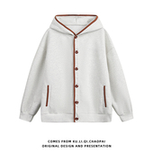 卫衣外套男女同款 当潮马秋冬新款 设计感开衫 休闲百搭上衣MK3001