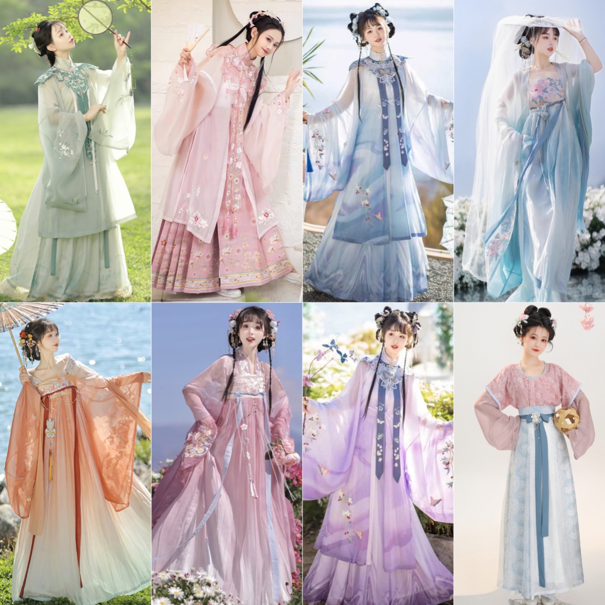 出租超仙飘逸古风女款汉服秋季古装租借整套成人套装租赁