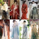 汉服秋季 女款 整套演出服租借唐制古装 出租女款 齐胸襦裙服装 租赁