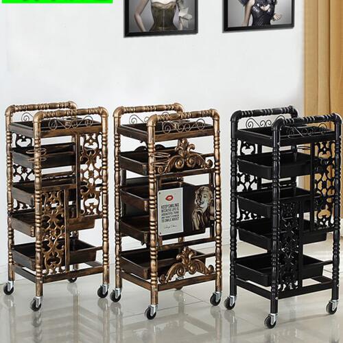 工具车复古移动车多功能发廊染焗小油理发店专用美发推车新款杠烫