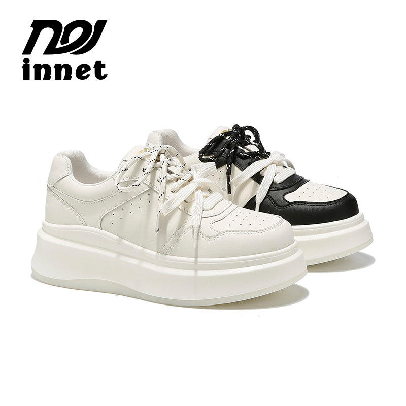 【一一专享】【茵奈儿▪INNET】【奶香补丁】秋冬厚底休闲板鞋,女鞋,时尚休闲鞋,淘宝优惠券,粉丝福利购,淘宝优惠卷