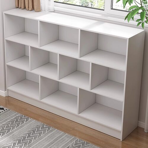 简易落地书架小型柜子分层