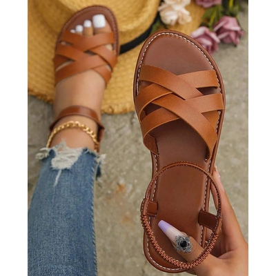 Women Fashion Casual Summer 2023 New Flat Solid Color Shoes