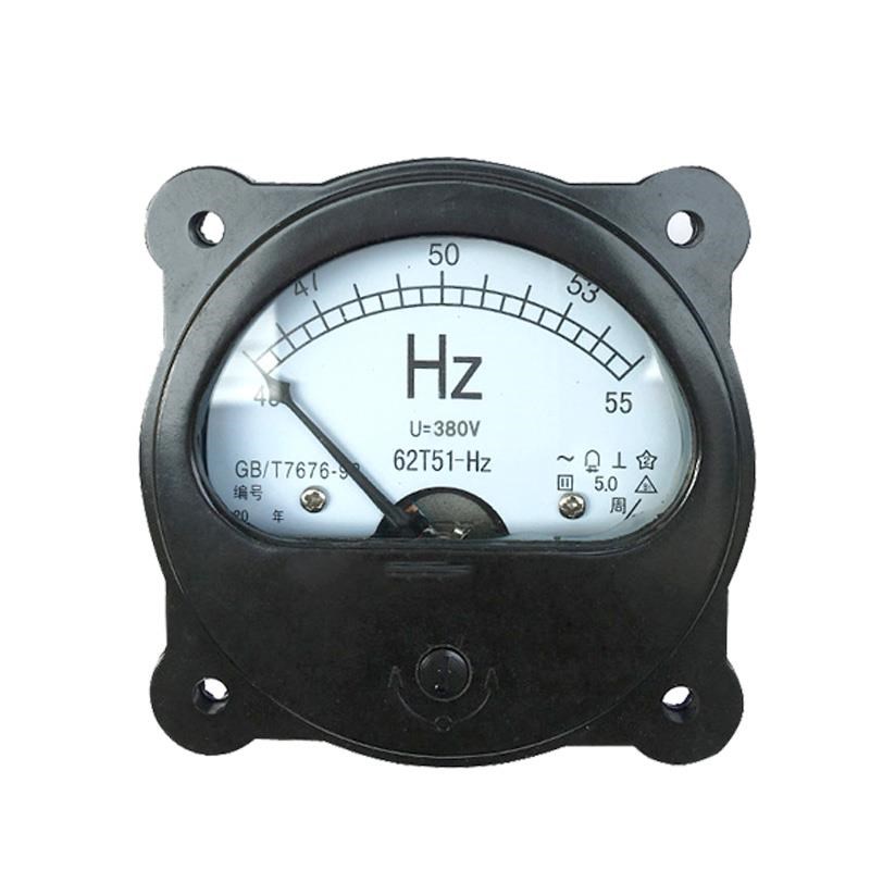 62T51-gHz指针式交流频率表45-55Hz 380V