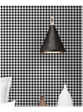 wellyu Houndstooth black and white latJtice modern minimalis