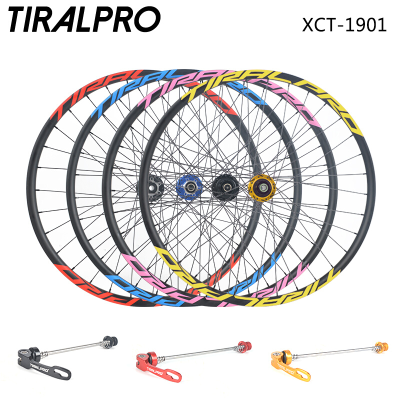 TIRALPRO山地自行车轮组26/27.5寸5培林144响碟刹轮毂准真空轮圈-封面