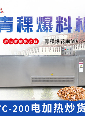 东亿DYC-200青稞连续型电加热炒货机 恒温炒货机 稞麦机 电炒锅