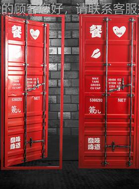 创意集装箱艺门工业风古卫生间复铁谷仓445门清吧V酒吧KT餐厅包厢