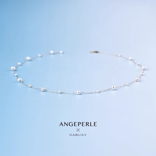 【甜馨专享】天使之泪淡水珍珠 S925银镀金满天星项链3-4/5-6mm