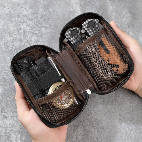 多功能收纳包外出小包配件包随身便携 户外零钱证件包edc战术ins