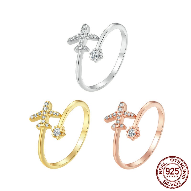 S925银戒指女款时尚个性