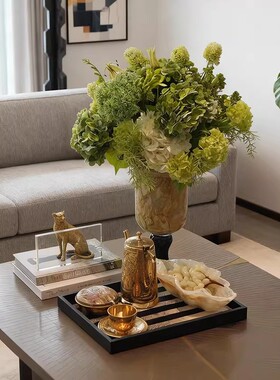 现代简约客厅装饰套装茶几花瓶摆件书籍收纳盒家饰软装搭配