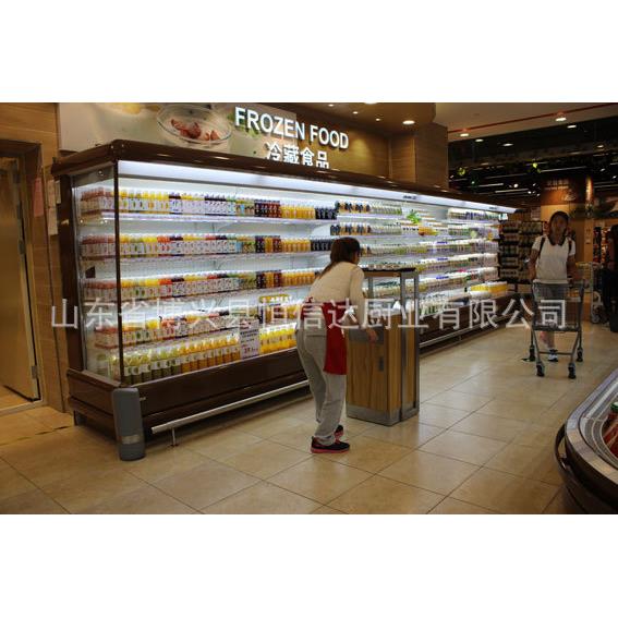 风幕柜水果保鲜柜商用冰箱立式饮料冷冰柜麻辣烫点菜柜冷藏展示柜