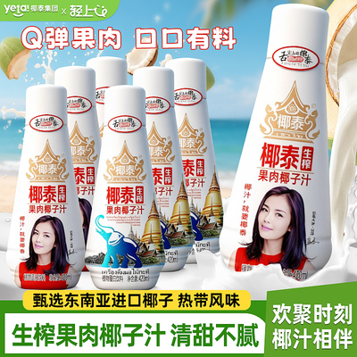 【聚餐常备】椰泰生榨果肉椰子汁