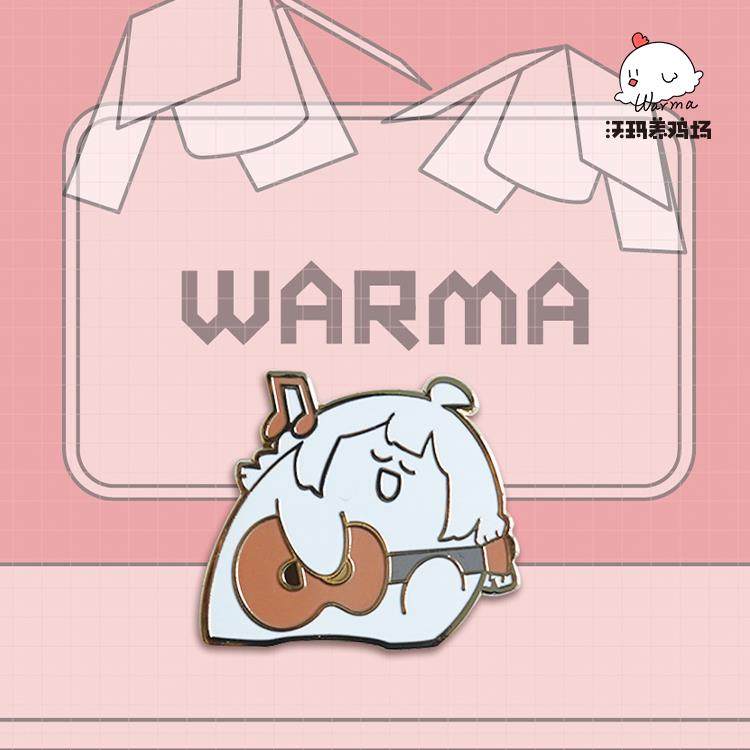 现货沃玛养鸡场warma灭火器三角猫金属徽章装饰挂件生日礼物可爱