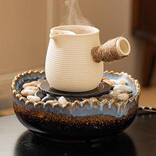 煮茶下午茶果茶 围炉煮茶室内家用网红全套电陶炉烤奶茶具套装