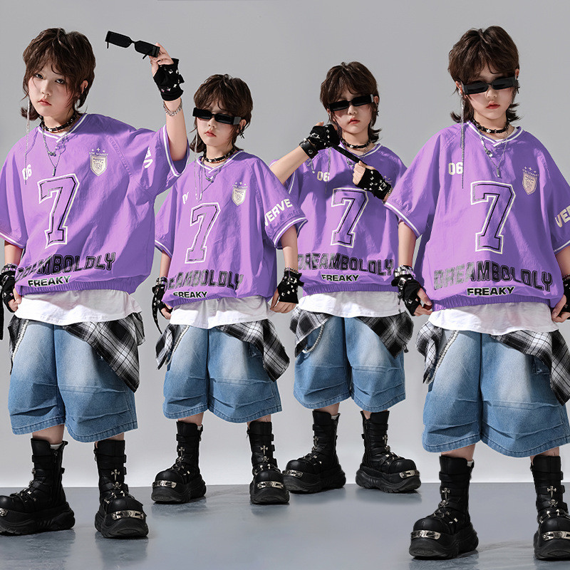 儿童街舞潮服嘻哈男童女童演出服