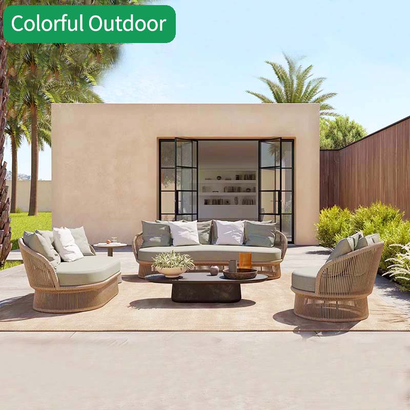 户外沙发防水防晒藤编家具