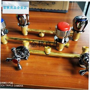 小四方出水口 下排水金属件U 龙头套件 亚克力足浴盆铜管配件