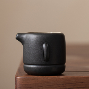 创意粗陶黑陶公道杯功夫茶具配件匀杯陶瓷防烫茶海手抓分茶器茶具