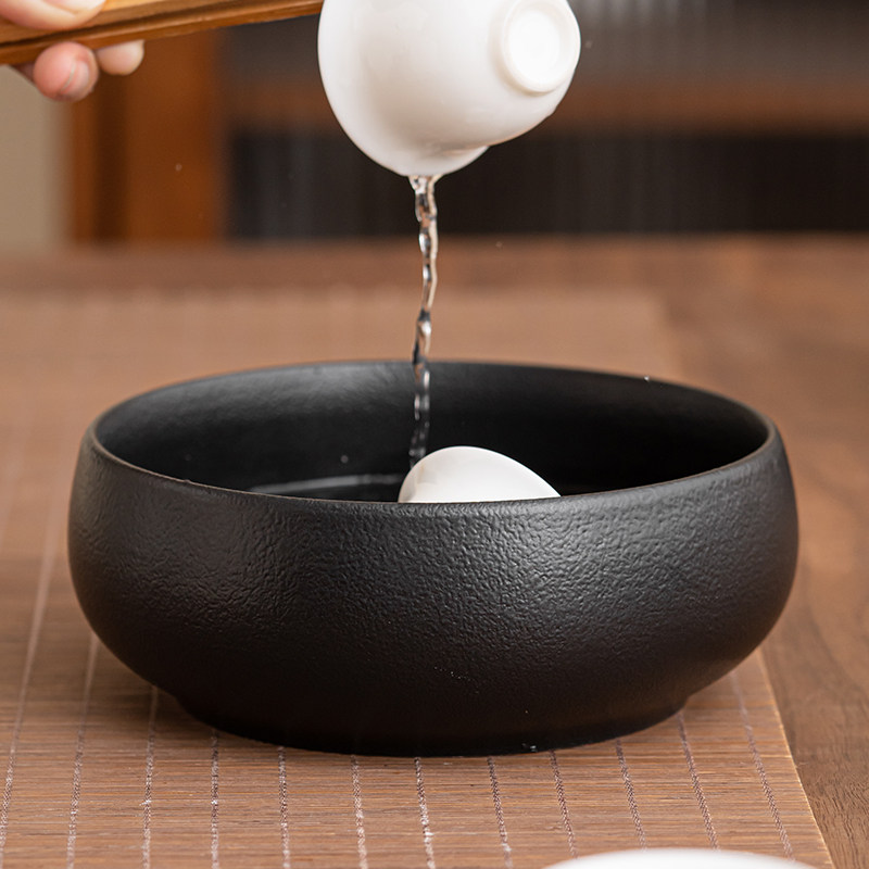 黑陶粗陶茶洗水笔洗茶碗水孟陶瓷功夫茶具茶道配件大小号水仙花盆,餐饮具,茶道/零配,淘宝优惠券,粉丝福利购,淘宝优惠卷