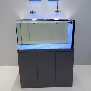 新款超白玻璃鱼缸客厅小型吉罗缸一体盖板侧溢流生态底滤溪流缸