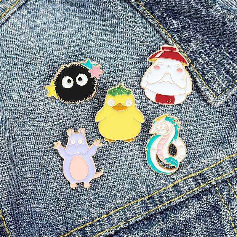 极速Anime Brooches Enamel Pins Clos Label Pin GifTt For Frie