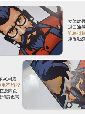 新品美发价目表定制理发店营业y时间创意装饰玻璃门橱窗静电贴发