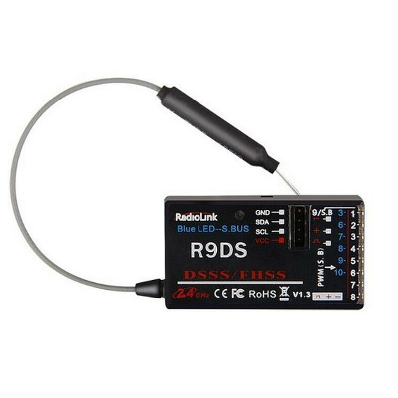 乐迪 9通道 2.4GHz接收器 R9DS接收机 AT9遥控器专用接收机